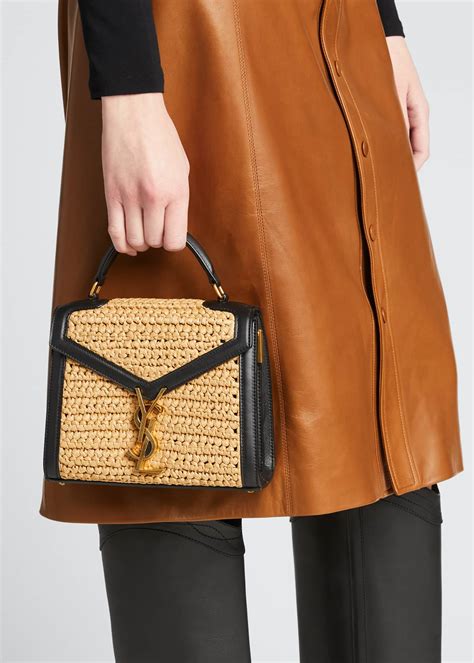 yves saint laurent cassandra bag|ysl cassandra raffia bag.